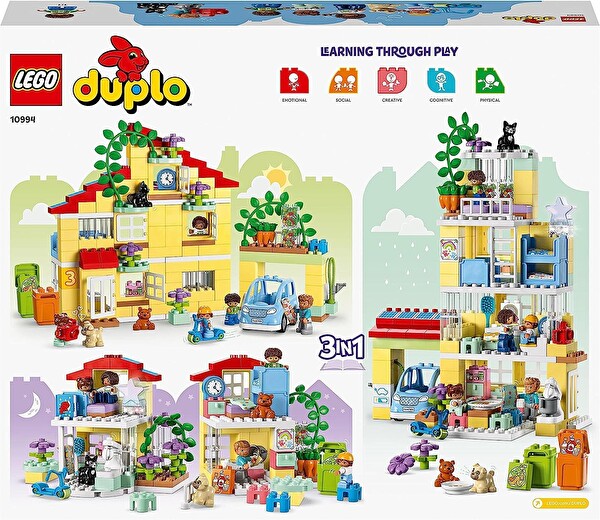 LEGO Duplo Kasabası 3’ü 1 Arada Aile Evi 10994