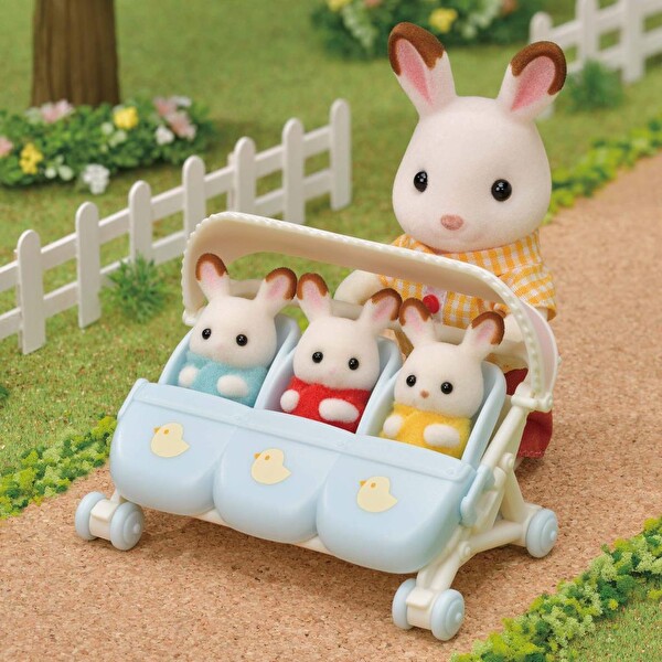 Sylvanian Families Üçüz Bebek Arabası Oyun Seti 5533