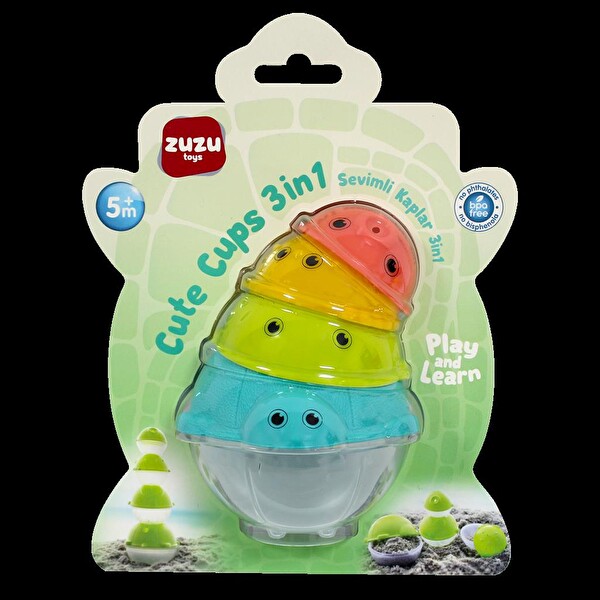 Zuzu Toys 3 in 1 İç İçe Geçmeli Kaplar 4074