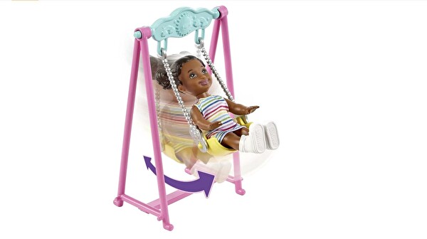 Barbie Bebek Bakıcısı Skipper Oyun Evi Seti HHB67