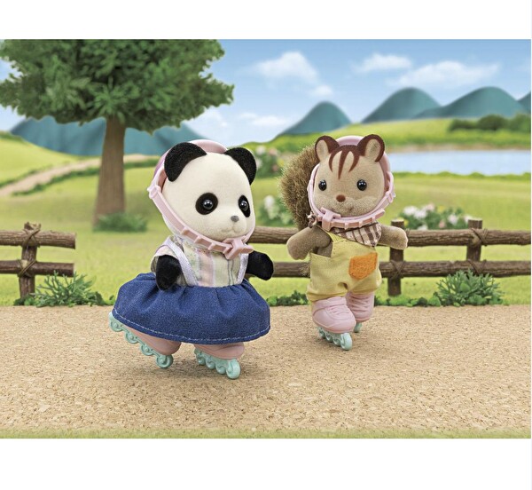 Sylvanian Families Bisiklet ve Paten Set Panda 5652