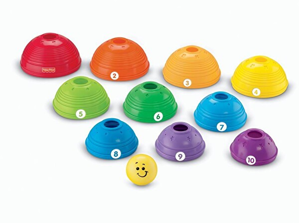 Fisher Price İç İçe Geçebilir 10 Renkli Numaralı Kaplar W4472