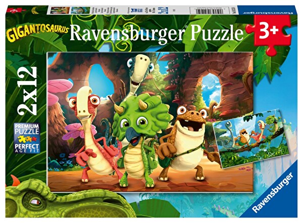 2x12 Parça Dino Dostlar Puzzle 051250