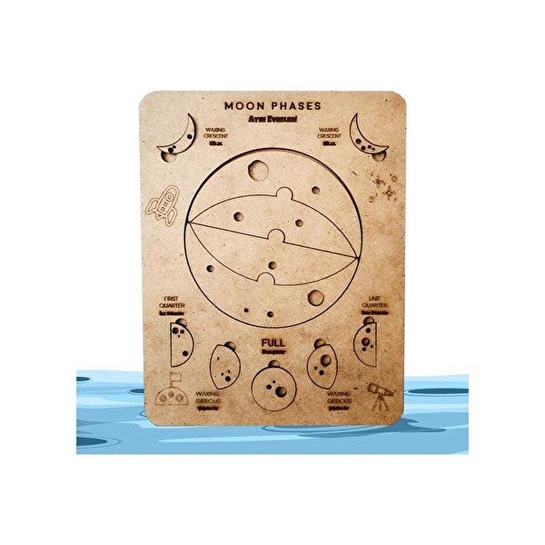 Moon Beavers Ayın Evreleri Boyanabilir Ahşap Oyuncak 83010