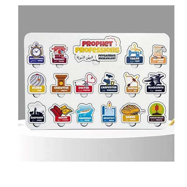 Moon Beavers Peygamber Meslekleri Ahşap Puzzle 83031