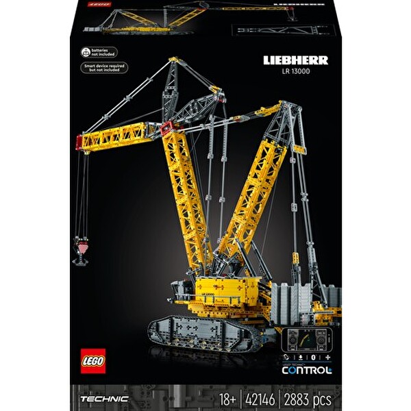 LEGO Technic Liebherr Paletli Vinç Araç Vinç Modeli İçeren Koleksiyonluk ve Sergilenebilir Model Yapım Seti LR 13000 42146