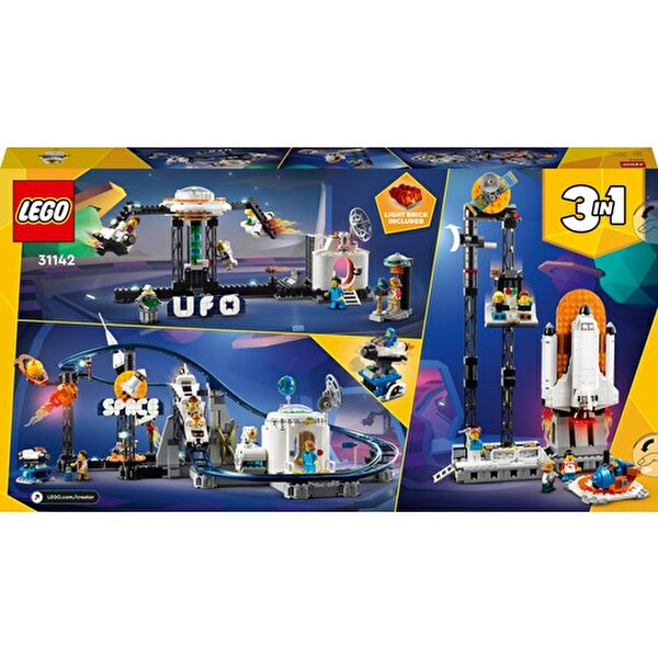 LEGO Creator Uzay Hız Treni-Kule ve Atlıkarınca İçeren Yaratıcı Oyuncak Yapım Seti 31142