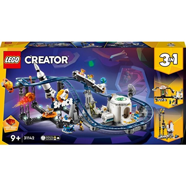LEGO Creator Uzay Hız Treni-Kule ve Atlıkarınca İçeren Yaratıcı Oyuncak Yapım Seti 31142