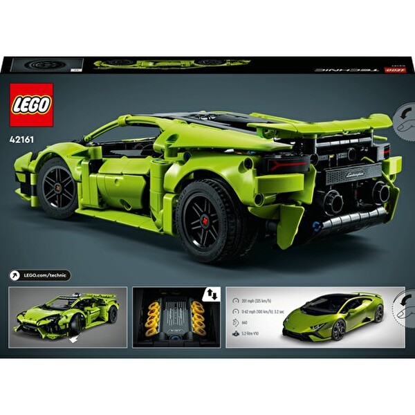 LEGO Technic Lamborghini Huracán Tecnica Süper Spor Arabaları Seven Çocuklar İçin Yaratıcı Oyuncak 42161