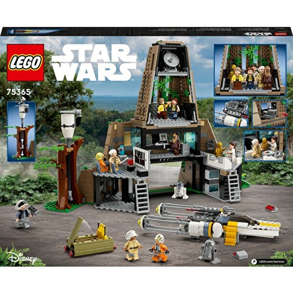 LEGO Star Wars Yeni Bir Umut Yavin 4 Asi Üssü Star Wars Hayranı Çocuklar İçin Yaratıcı Oyuncak Yapım Seti 75365