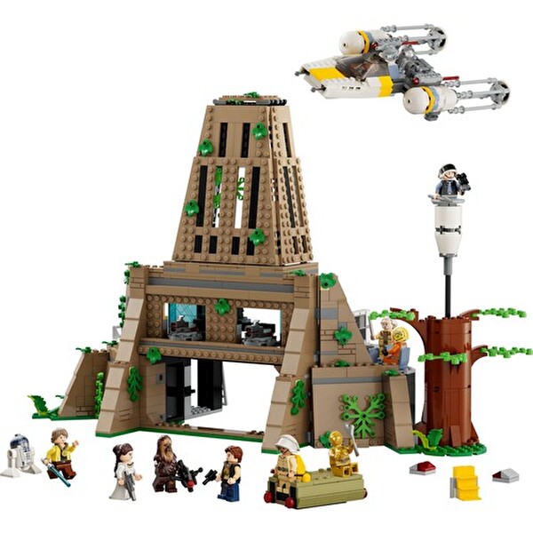 LEGO Star Wars Yeni Bir Umut Yavin 4 Asi Üssü Star Wars Hayranı Çocuklar İçin Yaratıcı Oyuncak Yapım Seti 75365