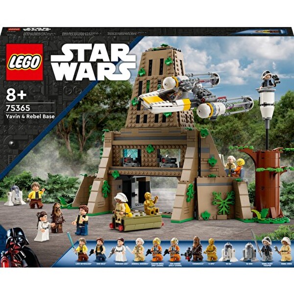 LEGO Star Wars Yeni Bir Umut Yavin 4 Asi Üssü Star Wars Hayranı Çocuklar İçin Yaratıcı Oyuncak Yapım Seti 75365