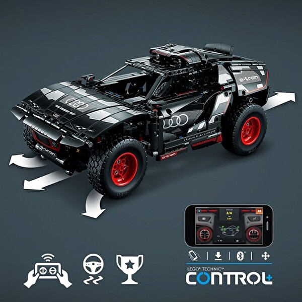 LEGO Technic Audi RS Q E-tron Uzaktan Kumandalı Ralli Arabalarını Seven Çocuklar İçin Yaratıcı Oyuncak Yapım Seti 42160
