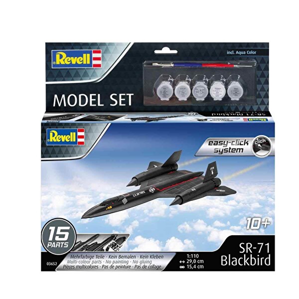 Revell Lockheed SR-71 Blackbird Maket Model Set 63652