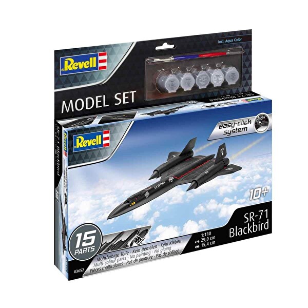 Revell Lockheed SR-71 Blackbird Maket Model Set 63652