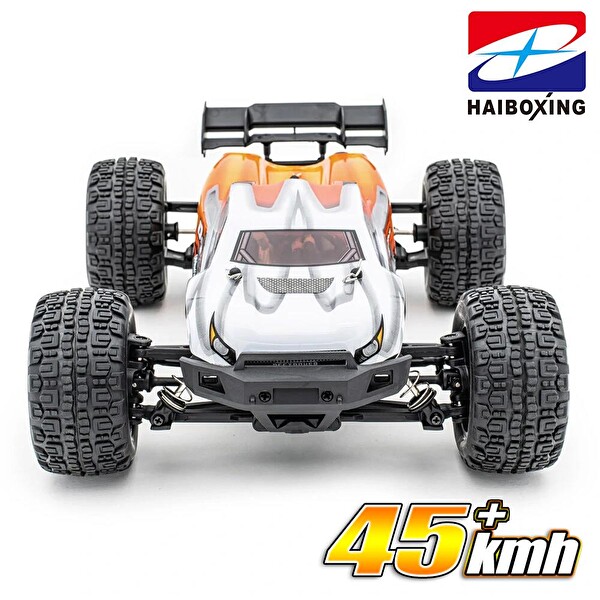 Haiboxing 1/16TH Scale 4WD Brushless Truck RTR Turuncu Uzaktan Kumandalı Araba - 1000 mAh 7.4V 2S 30C Lipo Batarya