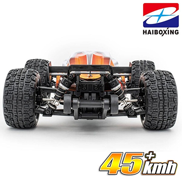 Haiboxing 1/16TH Scale 4WD Brushless Truck RTR Turuncu Uzaktan Kumandalı Araba - 1000 mAh 7.4V 2S 30C Lipo Batarya