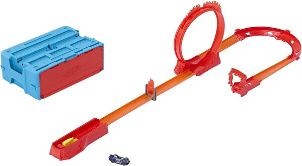 Hot Wheels Track Builder Alev Temalı Akrobasi Seti HMC04