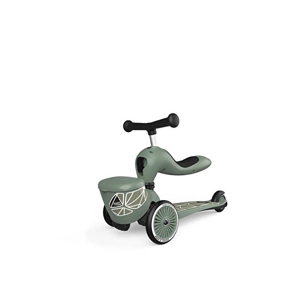 Scoot and Ride Highwaykick 1 Green Lines Lifestyle Scooter 210621-96604