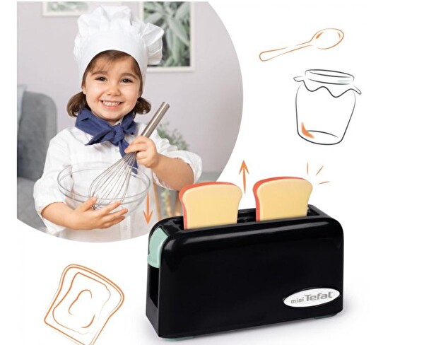 Smoby Tefal Siyah Oyuncak Ekmek Kızartma Makinesi