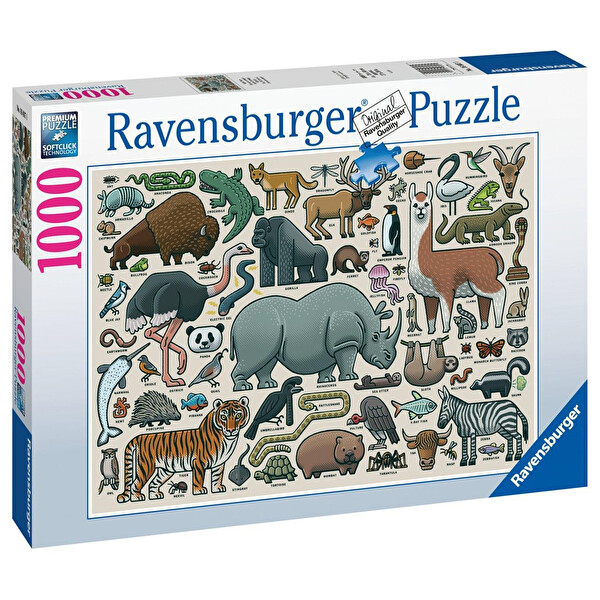 1000 Parça Vahşi Hayvan Puzzle 168071
