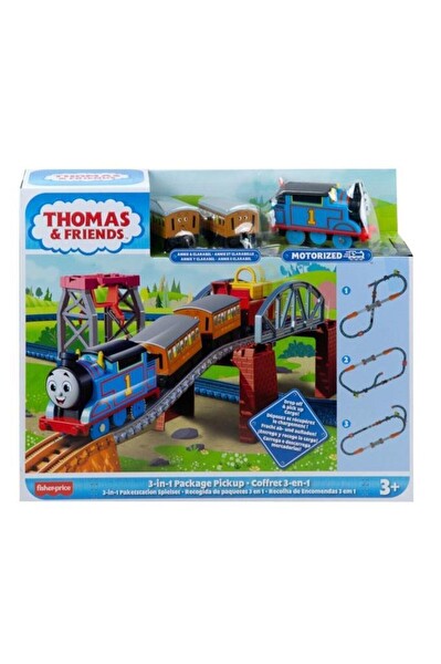 Thomas and Friends 3'ü 1 Arada Kargo Macerası Oyun Seti ve Motorlu Thomas Oyuncak Tren HGX64
