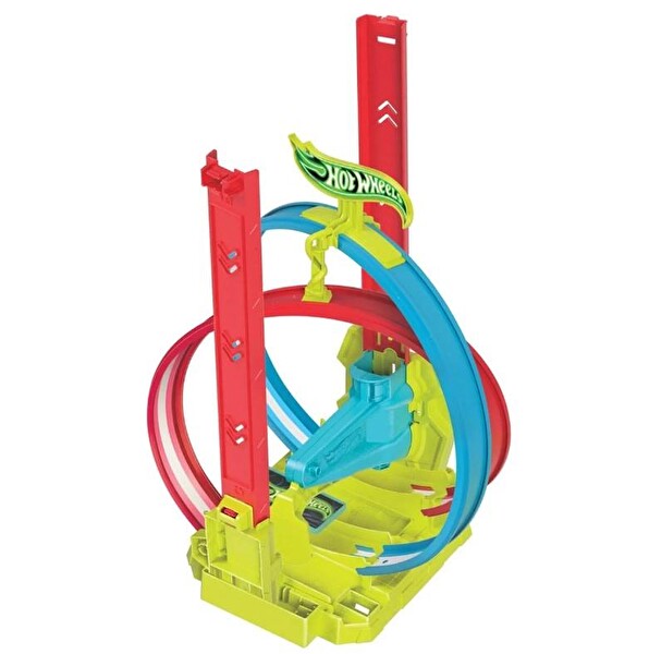 Hot Wheels Neon Yarışlar Çifte Çemberde Yarış Seti HPC05
