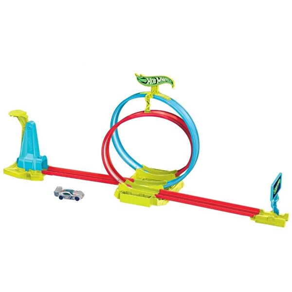 Hot Wheels Neon Yarışlar Çifte Çemberde Yarış Seti HPC05
