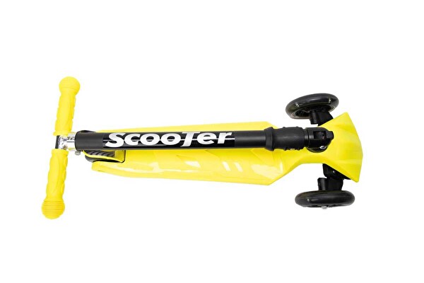 Xslide Işıklı Tekerlekli Sarı Scooter