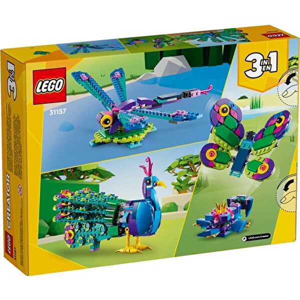 LEGO Creator 3' ü 1 Arada Egzotik Tavus Kuşu 31157