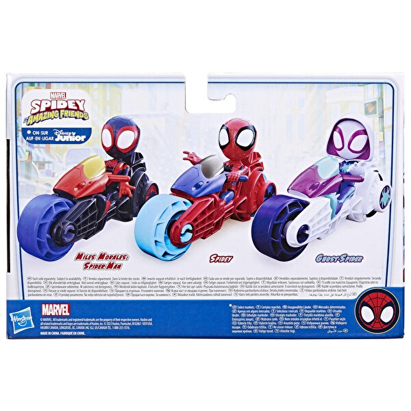 Hasbro Hasbro Spidey And His Amazing Friends Motorsiklet ve Figür Oyuncak F67775L00