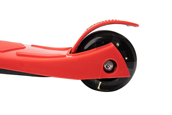 Xslide Işıklı Tekerlekli Kırmızı Scooter