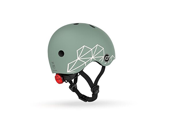 Scoot and Ride Lifestyle XXS-S Green Lines Bebek Kaskı 181206-96562