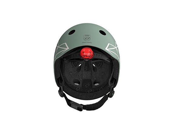 Scoot and Ride Lifestyle XXS-S Green Lines Bebek Kaskı 181206-96562