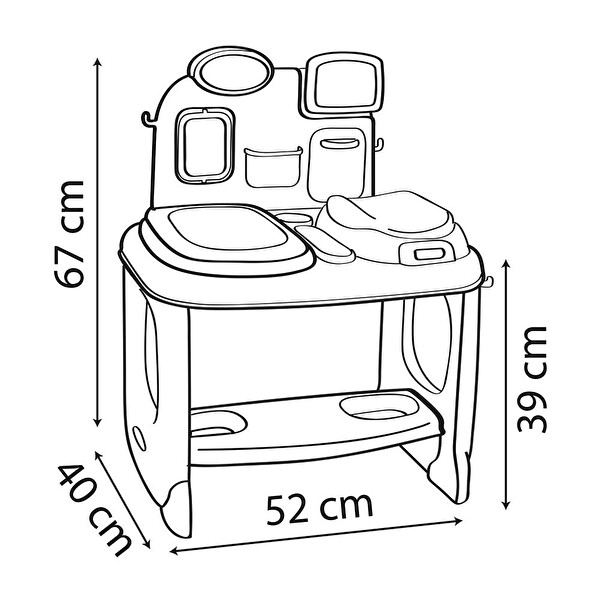 Smoby Elektronik Bebek Bakım Merkezi Oyun Seti 240305