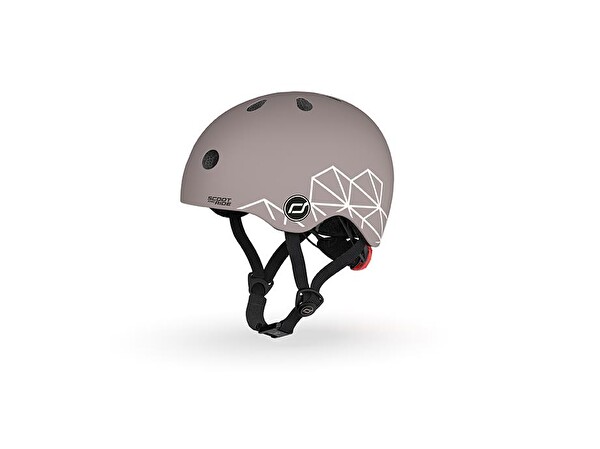 Scoot and Ride Lifestyle XXS-S Brown Lines Bebek Kaskı 181206-96563