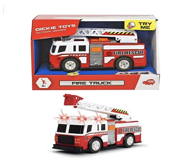 Dickie Toys Sesli ve Işıklı Hareketli Merdivenli İtfaiye Aracı 203302014