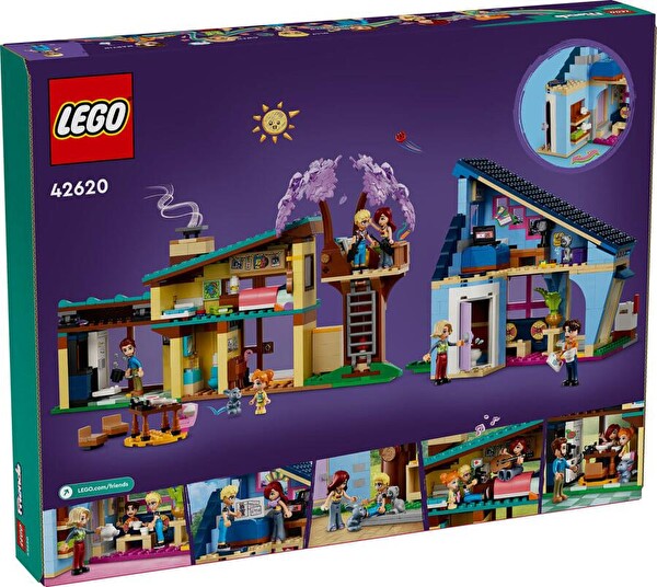 LEGO Friends Olly Ve Paisley'nin Aile Evleri 42620