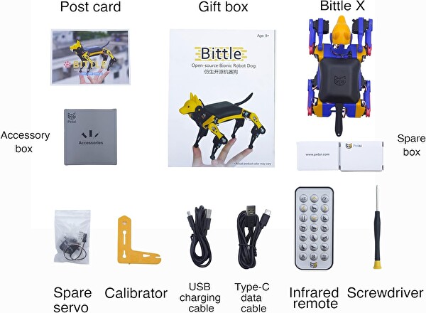 Petoi Robot Köpek Bittle X Önceden Monte Edilmiş Robotik Kiti B0C5S4YF13