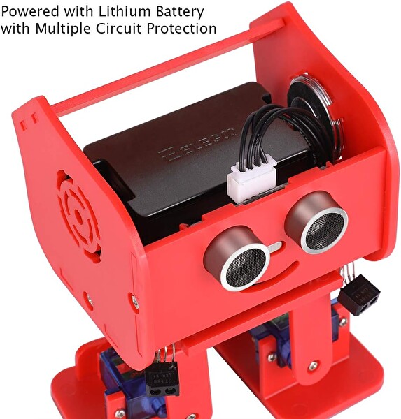 Elegoo Penguin Bot Uyumlu Kırmızı İki Ayaklı Robot Kiti B07GKS1CYG