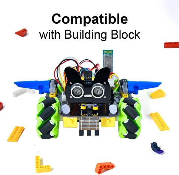 Keyestudio 4WD Mecanum Raspberry Pi Pico Dahil Robot Araba B0B9WLX185