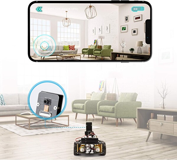 Elegoo Uno R3 Projesi Akıllı Robot Araç Kiti V4 B07KPZ8RSZ