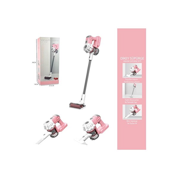 Vardem Oyuncak Pembe Dikey Elektrik Süpürgesi LS8807C