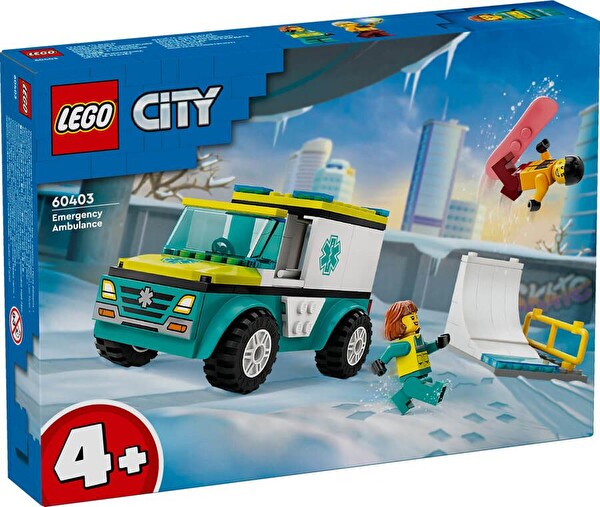 LEGO City Acil Ambulansı ve Snowboardcu 60403