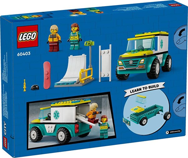 LEGO City Acil Ambulansı ve Snowboardcu 60403