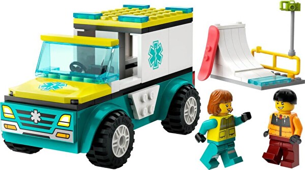 LEGO City Acil Ambulansı ve Snowboardcu 60403