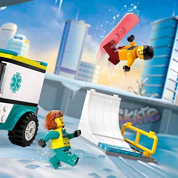 LEGO City Acil Ambulansı ve Snowboardcu 60403