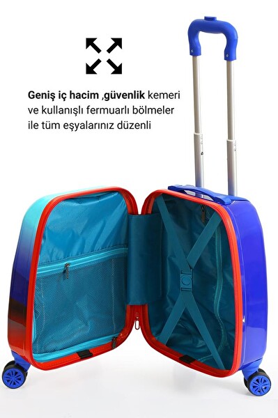 Louisiana Polo 0249 Polikarbon Astranot Çocuk Valizi