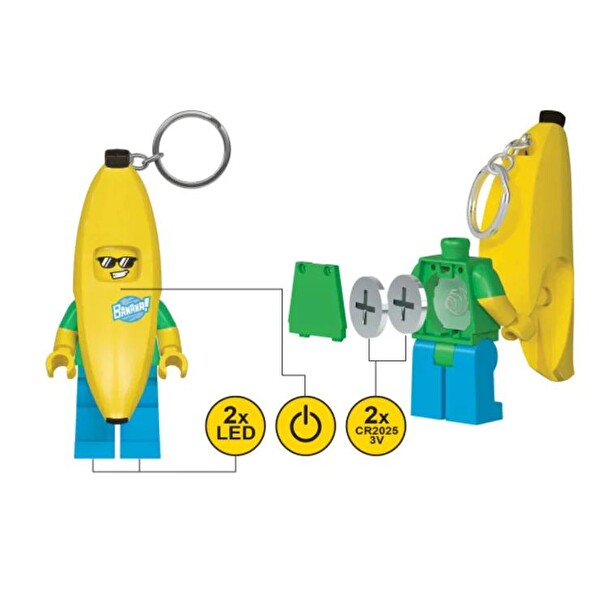 LEGO Ledlite Iconic Banana Guy Costume Led Anahtarlık 5005706