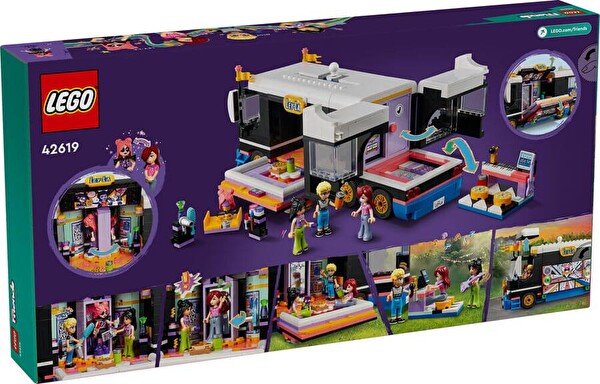 LEGO Friends Pop Star Müzik Turne Otobüsü 42619